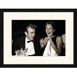 ANY IMAGE Digitaldruck »James Dean mit Fotokamera II«, Rahmen: Buchenholz, Schwarz