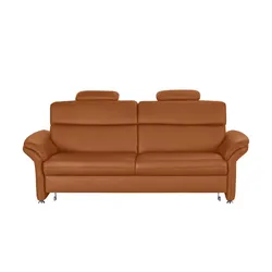 Kollektion Kraft Einzelsofa Leder Manon ¦ orange ¦ Maße (cm): B: 228 H: 94 T: 92