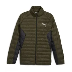 Winterjacke PUMA "PackLITE Jacke Herren", Herren, Gr. XS, grün (schwarz olive grün), Obermaterial: 100% Nylon; Futter: 100% Nylon; Füllung: 100% Polyester, Langarm, Jacken