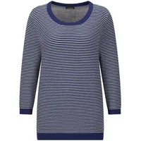 GOLDNER Rundhalspullover blau 50