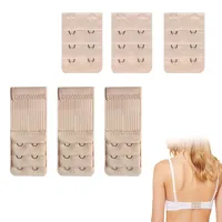 6 Stück BH Verlängerung 3 Haken Set,Bra Extender mit 3 Hakenreihen,Elastisch BH Verschluss Verlängerung für Damen,Bequeme BH Erweiterung für Schwangerschaft und Alltag(Aprikose,3 Kurze & 3 Lange) - M
