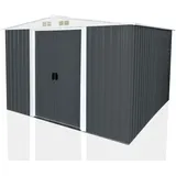 Aileenstore Gerätehaus 2,60 x 3,10 m Grau