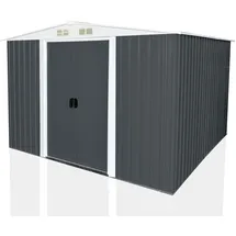 Aileenstore Gerätehaus 2,60 x 3,10 m Grau