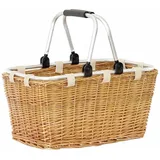 Okaffarefatto - Einkaufskorb aus Weidenkorb mit Metallgriffen CM47,5X28,5X25