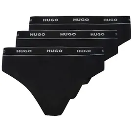 Hugo Triplet Thong Stripe 3 St. Schwarz  L