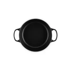 Le Creuset Signature Bräter 26 cm rund schwarz