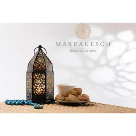Marrakesch Orient & Mediterran Interior 3er Set Orientalische Laterne Teja 16cm