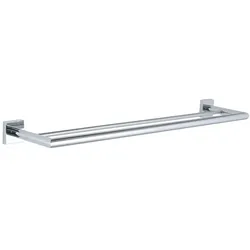 Bravat Quaruna Doppelte Badetuchstange 65 cm, Accessoires, chrom