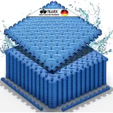 tillvex tillvex® Pool Bodenschutzmatte Blau - 48 Stück Unterlegmatte für Pool & Planschbecken Poolmatte Bodenmatte Outdoor Poolunterlage Bodenschutz Matten wärmeisolierend | Whirlpool Bodenfolie weich