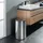 Home4You Wäschesammler-Set 2-teilig, Edelstahl - 37 Liter - 54 Liter