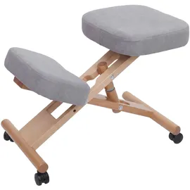 MCW Kniestuhl MCW-Q46 Stoff Grau