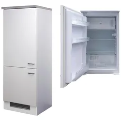 Kühlschrank-Umbauschrank Wito B: 60 cm Weiß / Grau