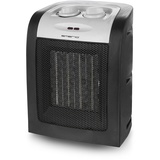 Emerio 1800W ECO Keramik Heizlüfter, zwei Leistungsstufen, energiesparender Betrieb durch PTC (Keramik) Heizelement, Thermostat, mit Sicherheitsschalter, Ventilator Funktion, FH-106145 Schwarz