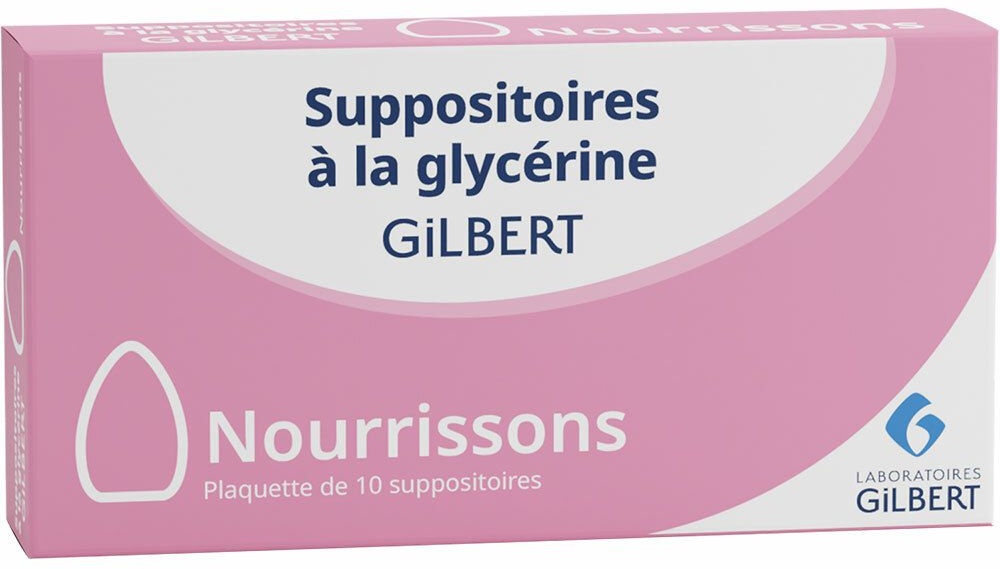 GILBERT Suppositoires à la glycérine Nourrissons 10 pc(s) suppositoire(s) pour nourrissons