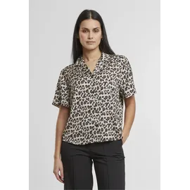 URBAN CLASSICS Ladies Leo Resort Shirt Braun XL