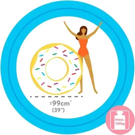 Intex Schwimmreifen Sprinkle Donut Tube, ab 9 Jahre, 114cm