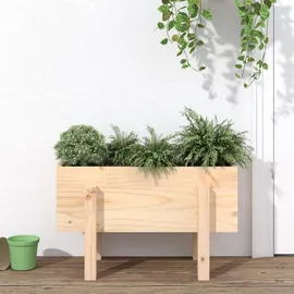 furnicato Hochbeet Pflanzkübel 62 x 30 x 38 cm Braun