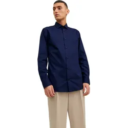 Jack & Jones Herren Freizeit Hemd JPRBLAPARKER Slim Fit Slim Fit Perfect Blau Slim Fit 12227385 S