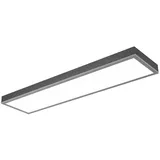 GLOBO Deckenleuchte Holz Wohnzimmerleuchte 1 flammig Panel LED L 80 cm