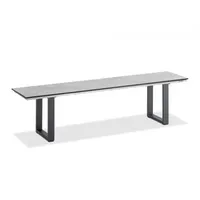 Niehoff Bank Nemo Profilkufen anthrazit - 200 cm HPL