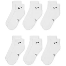 Nike Everyday Cushioned Ankle Socken 6er Pack Weiß 38-41