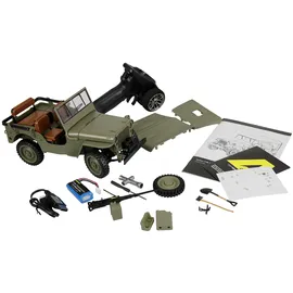 AMEWI RC-Auto Jeep Willys MB Scale Crawler 4WD 1:14 RTR grün