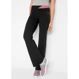 bonprix Sporthose Bootcut Schwarz L