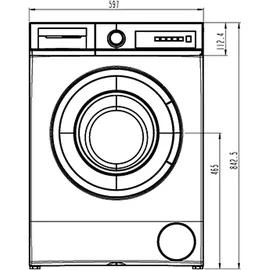 OK. OWM 7112 B Waschmaschine (7 kg, 1330 U/min)