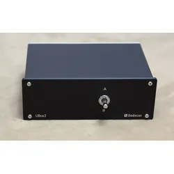 Dodocus UBox3 schwarz High-End Umschalter Switch 2 Amp -> 1 Paar Lautsprecher