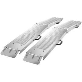 Tectake tectake® Auffahrrampen Björn 2er Set faltbar, 400 kg belastbar - 186 cm