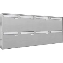 AL Briefkastensysteme Durchwurfbriefkasten Premium Edelstahl Silber