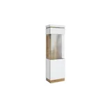 Möbel Kraft Vitrine 60 x 40 x 201 cm Weiß