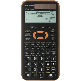 Sharp EL-W531XGYR Wissenschaftlicher Taschenrechner schwarz/orange