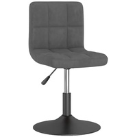 VidaXL Esszimmerstuhl Drehbar Dunkelgrau Samt (1 St) braun|grau