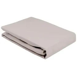 Elegante Softes Jersey Spannbetttuch - 100x200cm	natur