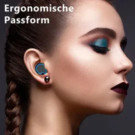 UC-Express® Bluetooth In-Ear Kopfhörer für Samsung Galaxy S25 S24 Plus Ultra Edge Ohrhörer - Schwarz