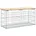 vidaXL Gartenbank aus Gabionen 83x31 5x42 Massivholz Kiefer
