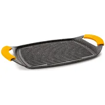 Ibili Grillplatte 38 cm Aluguss schwarz/gelb