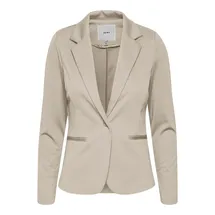 ICHI IHKATE BL Damen Blazer Kurzblazer Jacke Ein-Knopf-Blazer mit Stretch und Reverskragen, Größe:XXL, Farbe:Doeskin (151308)