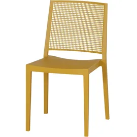 Siena Garden Stapelstuhl-Set Square 4-teilig Mustard