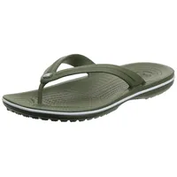 Crocs Unisex Crocband Flip Zehentrenner, Army Green White, 39 40 EU - 39/40 EU