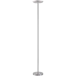 LED-Deckenfluter, stahlfarben, modern, dimmbar. Stehlampe