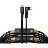 Tether Tools USB-C, an USB-C rechtsgewinkelt Kabel 9,4m 10Gbps schwarz