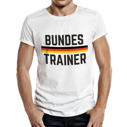 Rahmenlos T-Shirt für Fans der Fußball-Nationalmannschaft: Bundestrainer weiß XL