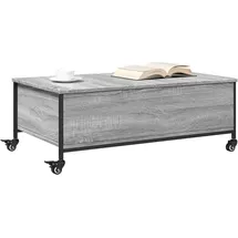 vidaXL Couchtisch mit Rollen Grau Sonoma 91x55x34 cm Holzwerkstoff