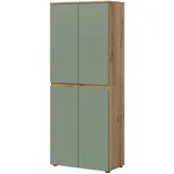 inn.furn Assino Mehrzweckschrank 70 x 175 x 37 cm Grün
