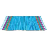 BestLivings Flickenteppich 90 x 150 cm Blau