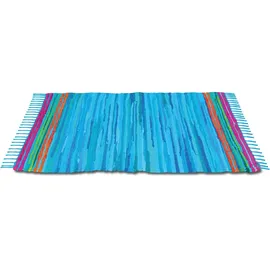 BestLivings Flickenteppich 90 x 150 cm Blau