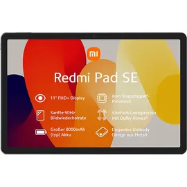 Xiaomi Redmi Pad SE 11.0'' 4 GB RAM 128 GB Wi-Fi graphite gray