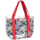 Cerdá LIFE'S LITTLE MOMENTS Asas, Bolsa de Playa Transparente con Compartamento Interior Impreso de Marvel Comic Unisex niños, Rojo, 33 cm